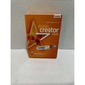 Roxio Creator 2009 Ultimate Vista Windows XP Cd Computer Media And Manual